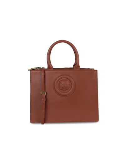 Just Cavalli Women's Classic Logo Tote In Brown