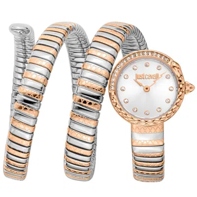 Just Cavalli Women's Enchanting Snake Silver Dial Watch
