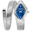 Just Cavalli Women's Ferocious Blue Dial Watch In Blue