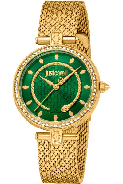 Just Cavalli Women's Glam Chic 32mm Quartz Watch In Gold