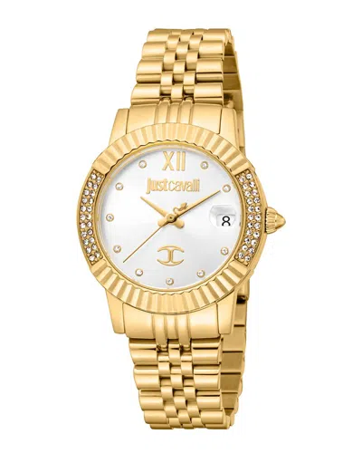 Just Cavalli Dnu Legal Issue  Women's Glam Chic Watch In Animal Print