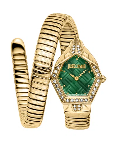 Just Cavalli Women's Gold Stainless Steel Bracelet Watch, 23mm
