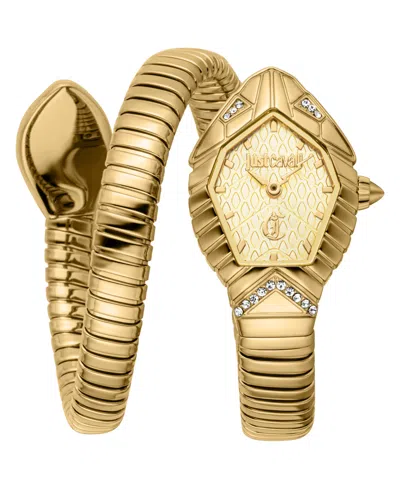 Just Cavalli Women's Gold Stainless Steel Bracelet Watch, 34mm