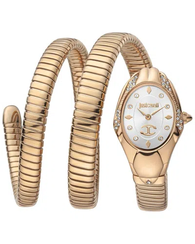 Just Cavalli Women's  Women's Snake Watch In Gold