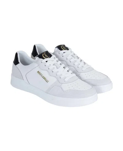 Just Cavalli Women's Leather Sneakers In White