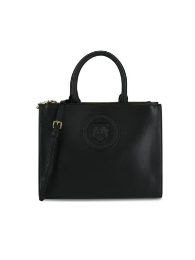 Just Cavalli Women's Monocromatic Logo Shoulder Bag In Black