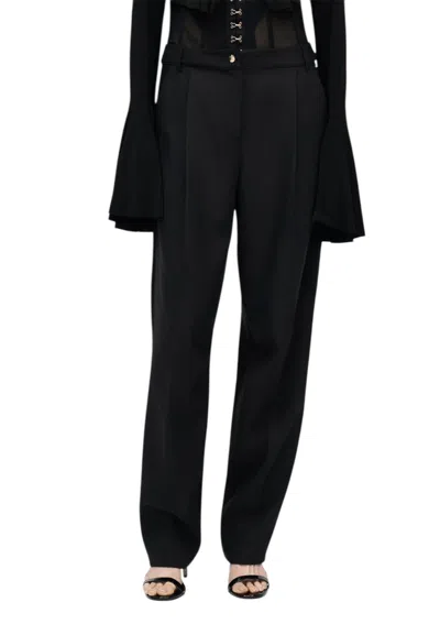 Just Cavalli Women's Palace Trousers  With Transparent Bust In Black
