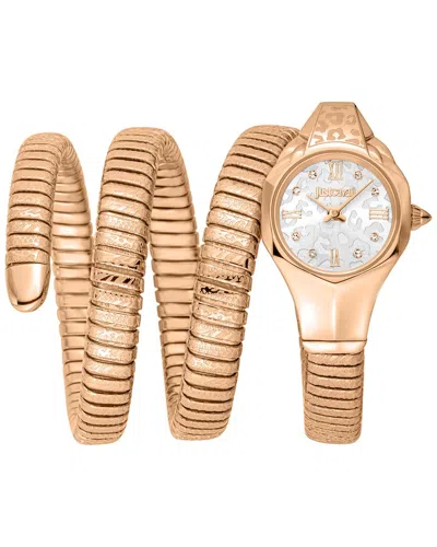 Just Cavalli Women's Reptilia Watch In Gold