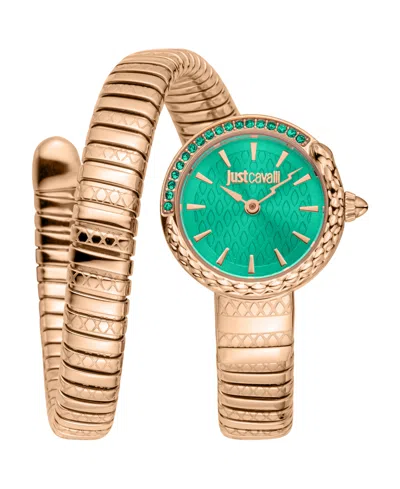 Just Cavalli Women's Rose Stainless Steel Bracelet Watch, 22mm