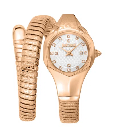 Just Cavalli Women's Rose Stainless Steel Bracelet Watch, 35mm