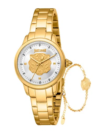 Just Cavalli Dnu Legal Issue  Women's Set Watch In Gold