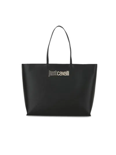 Just Cavalli Women's Signature Logo Tote In Black