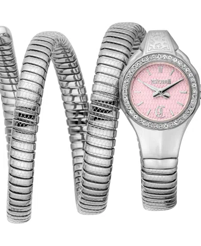 Just Cavalli Women's Silver Stainless Steel Bracelet Watch, 22mm