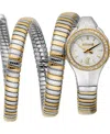 Just Cavalli Women's Silver Stainless Steel Bracelet Watch, 22mm In Green