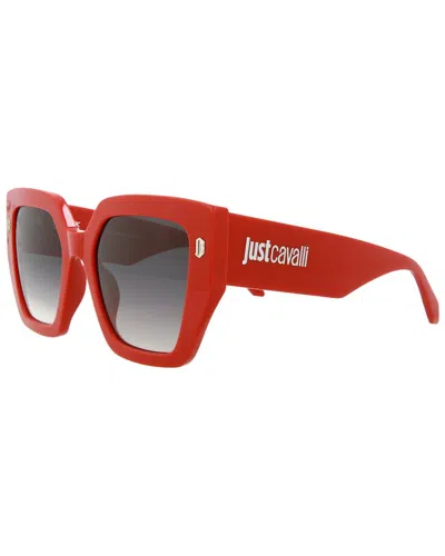 Just Cavalli Square-frame Acetate Sunglasses In Red