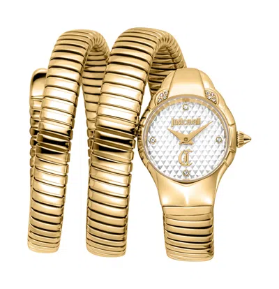 Just Cavalli Women's Snake 22.5mm Quartz Watch In Gold
