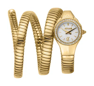 Just Cavalli Women's Snake 316l Stainless Steel Watch In Gold