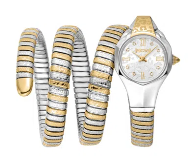 Just Cavalli Women's Snake 316l Stainless Steel Watch In Gold