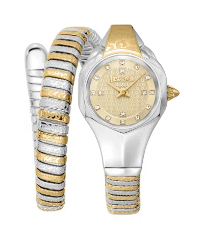 Just Cavalli Women's Snake 316l Stainless Steel Watch In Multi