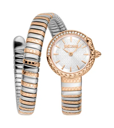 JUST CAVALLI WOMEN'S SNAKE 316L STAINLESS STEEL WATCH