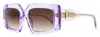 Just Cavalli Women's Transparent Butterfly Sunglasses Sjc020k 06sc Violet 54mm In Purple