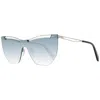 Just Cavalli Silver Metal Sunglasses In Blue