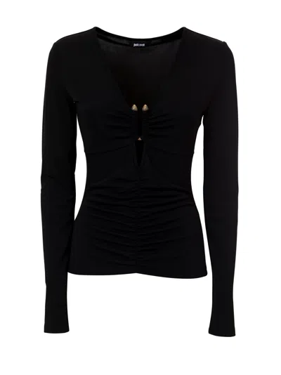 Just Cavalli Womens Knit In Black