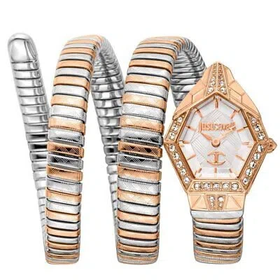 Pre-owned Just Cavalli Womens Mesmerizing Grey Dial Watch - Jc1l304m0075