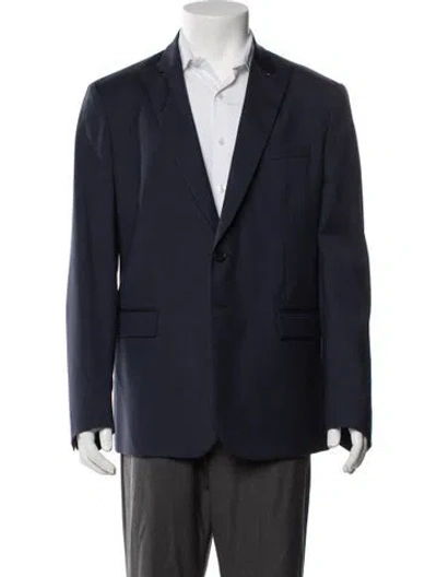 Pre-owned Just Cavalli Wool Blazer In Blue