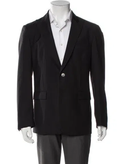 Pre-owned Just Cavalli Wool Coat In Black