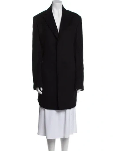 Pre-owned Just Cavalli Wool Coat W/ Tags In Black