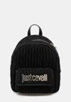 Just Cavalli Zaino Jc F_chrunchy Metal Letterin In Black