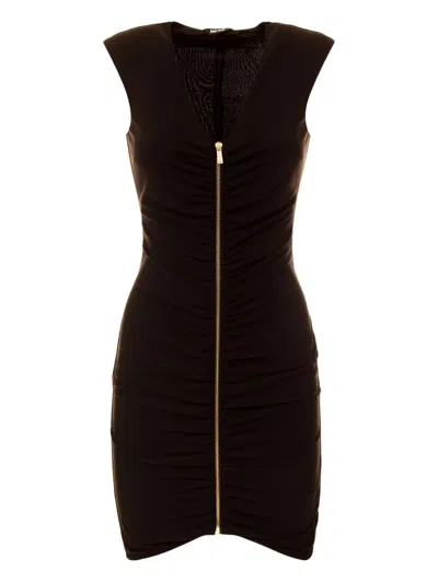 Just Cavalli Zip-front Ruched Dress