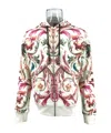 Just Cavalli Zipper Long-sleeved Sweater In White