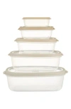 Just Cook 10-piece Nesting Food Storage Containers Set In Sand