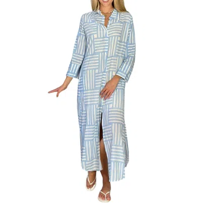 Just Darviny Dar Dress In Stripe French Blue