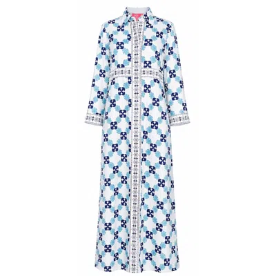 Just Darviny Women's Blue Resort Dress Ocean Reef