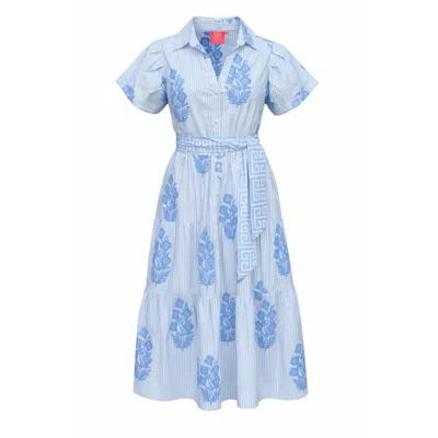 Just Darviny Women's Kristina Dress Bouquet Blue