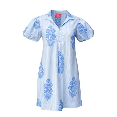 Just Darviny Women's Virginia Dress Bouquet Blue