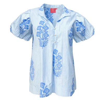 Just Darviny Women's Virginia Top Bouquet Blue