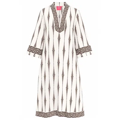 Just Darviny Women's White Darviny Kaftan Pulse