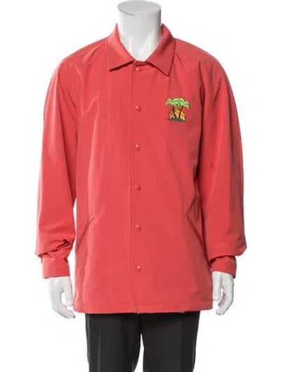 Pre-owned Just Don Graphic Print Jacket In Orange