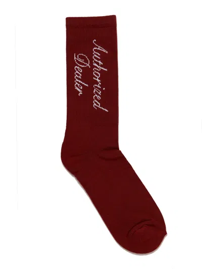 Just Don Logo Socks In Red