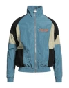 Just Don Man Jacket Pastel Blue Size S Polyamide