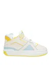 Just Don Colour-block Panelled Trainers In White