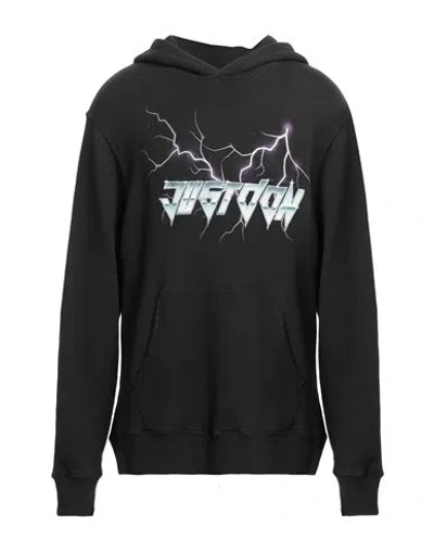 Just Don Man Sweatshirt Black Size M Cotton