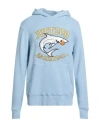 Just Don Man Sweatshirt Sky Blue Size M Cotton In Blue