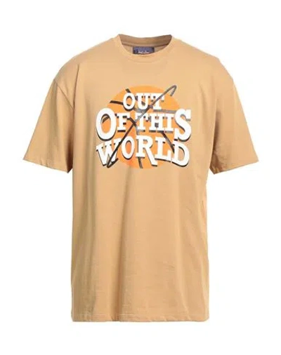 Just Don Man T-shirt Camel Size Xl Cotton In Beige