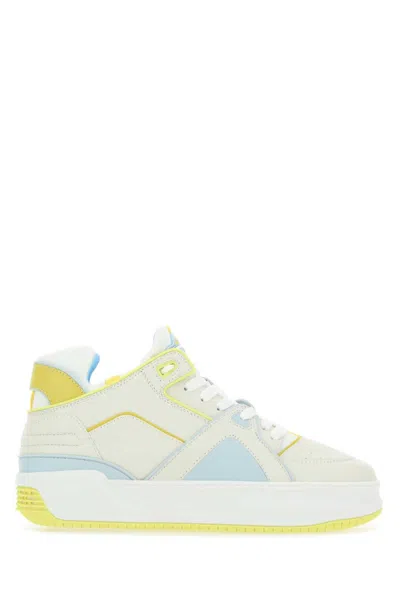 JUST DON MULTICOLOR LEATHER SNEAKERS