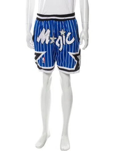 Pre-owned Just Don Printed Athletic Shorts In Blue